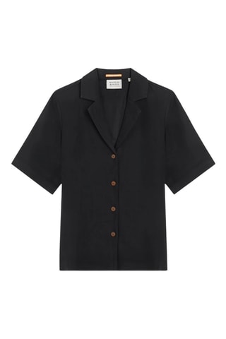 Chemisier en lin - Noir