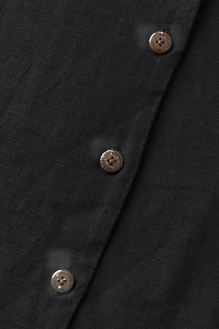 Chemisier en lin - Noir