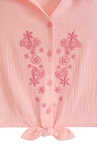 Chemisier noué - Rose