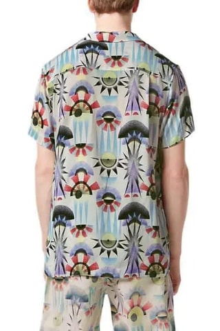 Chemise regular - Beige et bleu clair