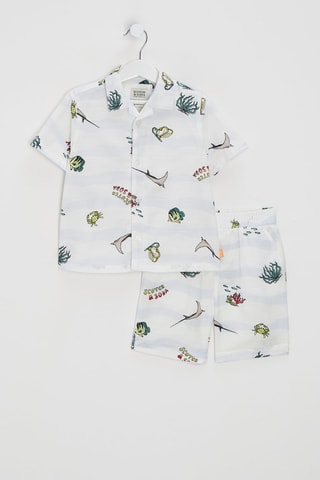 Chemise et short - Blanc