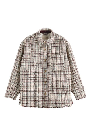 Surchemise en tweed - Ecru