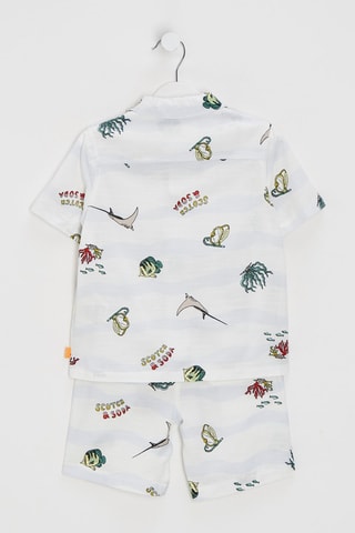 Chemise et short - Blanc