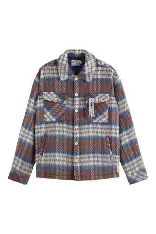 Surchemise en laine - Bleu