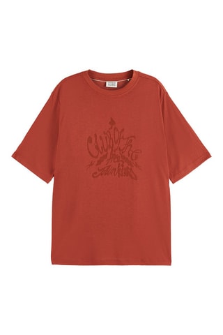 T-shirt relaxed - Rouille