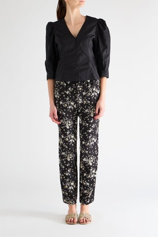 Blouse en broderie anglaise - Noir