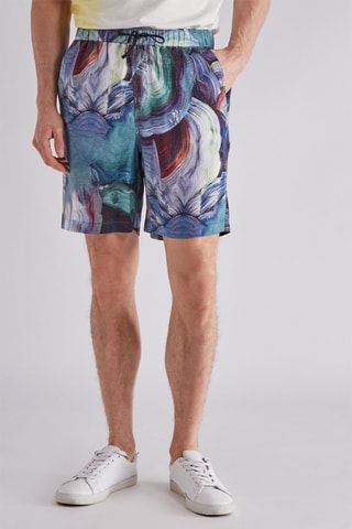 Short - Bleu marine et blanc