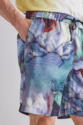 Short - Bleu marine et blanc
