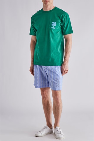Short en broderie anglaise - Bleu clair