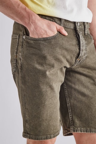 Short en jean - Vert foncé