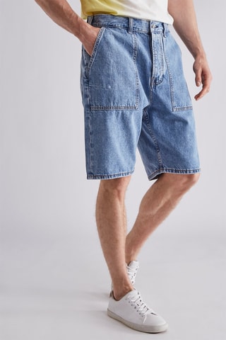 Short en jean - Bleu