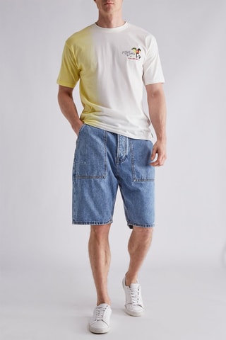 Short en jean - Bleu