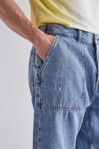 Short en jean - Bleu