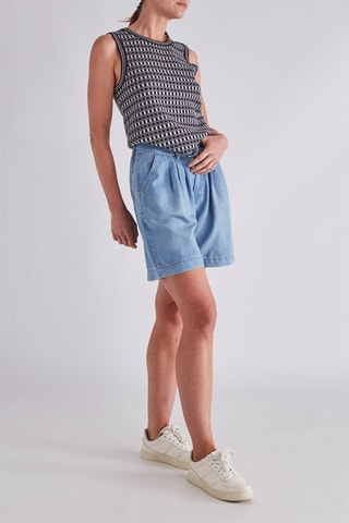 Short en jean - Bleu