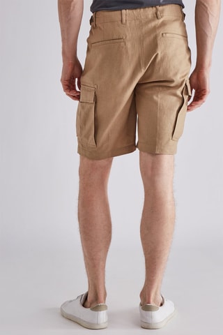 Short en lin - Kaki