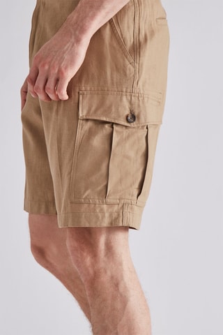 Short en lin - Kaki