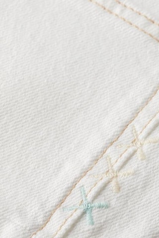 Short regular en jean - Blanc