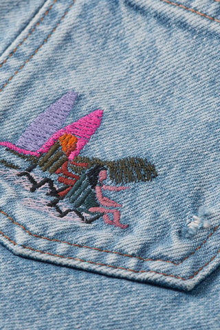 Short en jean - Bleu cobalt