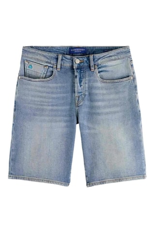 Bermuda slim en jean - Bleu clair