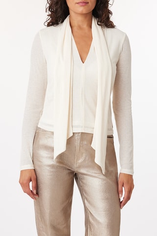 Top et foulard - Ecru