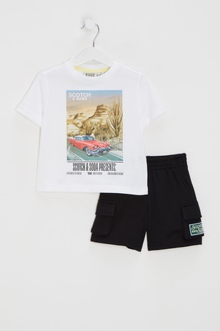 T-shirt et short - Blanc et noir