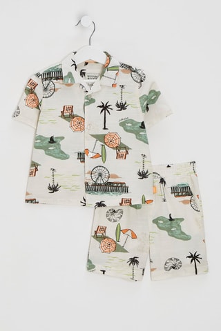 Chemise et short - Beige