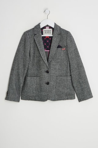 Blazer en laine - Gris chiné
