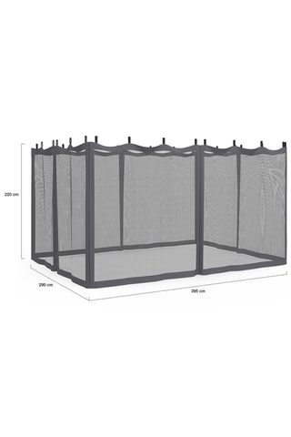 Mosquitera para pérgola bioclimática - 4 x 3 m
