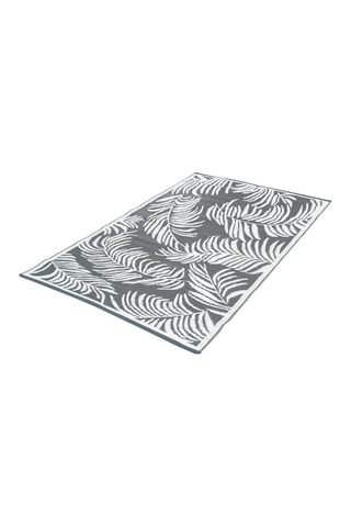 Alfombra de exterior - Blanco y gris - 270 x 470 cm - Blanco y gris