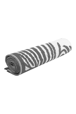 Alfombra de exterior - Blanco y gris - 270 x 470 cm - Blanco y gris