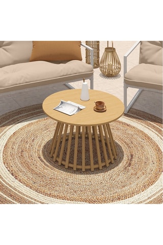 Mesa de centro de jardín redonda Hortensia - 70 x 70 x 40,5 cm