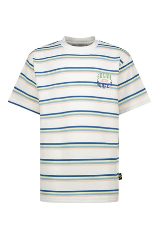 T-shirt - Bianco, blu e giallo