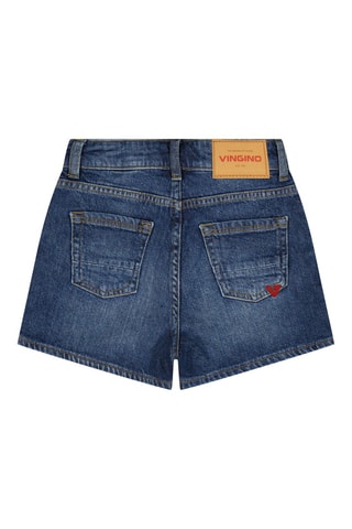 Shorts in jeans - Rosso e blu
