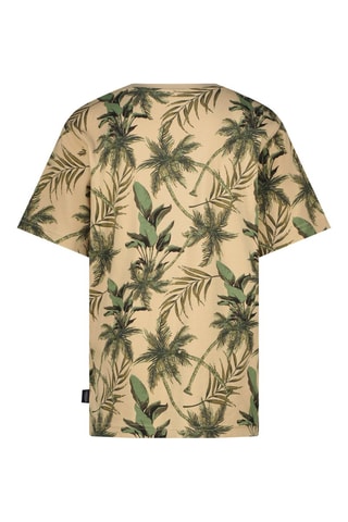 T-shirt - Nero, beige e verde