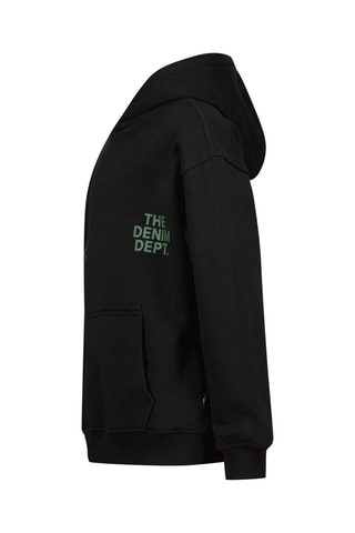 Felpa con cappuccio - Nero, verde e grigio