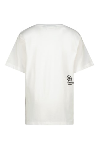 T-shirt - Bianco, nero e beige