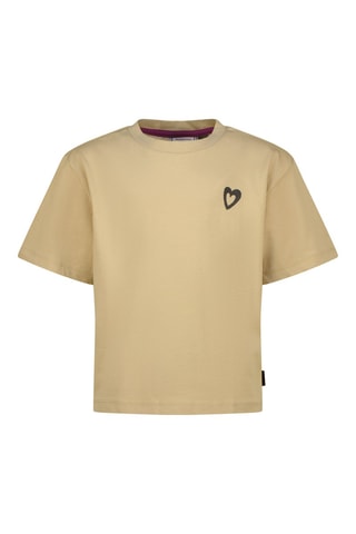 T-shirt - Beige e rosa