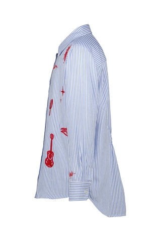 Camicia Lotta - Bianco, rosso e blu