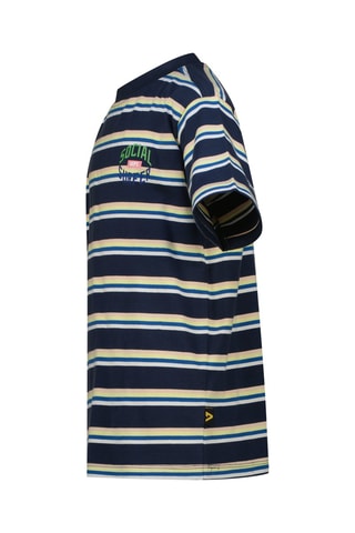 T-shirt - Bianco, blu e giallo