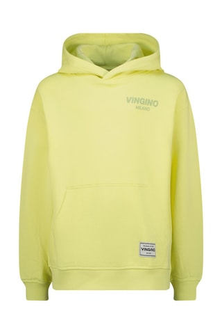 Felpa con cappuccio - Verde e giallo