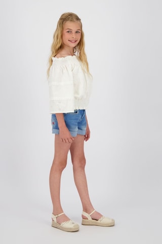 Blusa in sangallo - Bianco