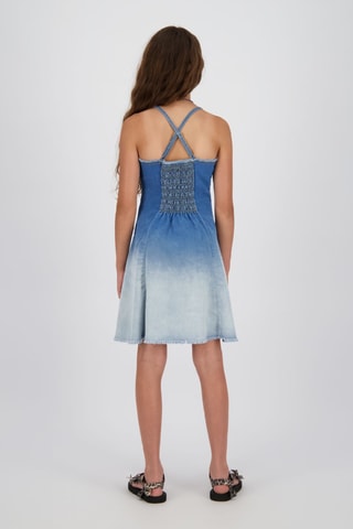 Abito dip and dye in jeans - Blu