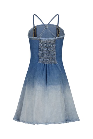 Abito dip and dye in jeans - Blu