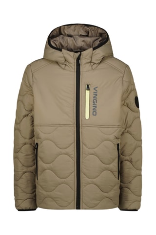 Piumino con cappuccio - Marrone
