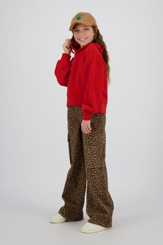Felpa con cappuccio - Rosso