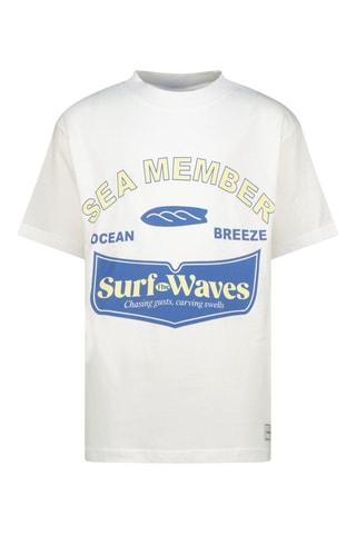 T-shirt - Bianco, blu e giallo