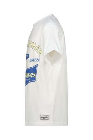 T-shirt - Bianco, blu e giallo