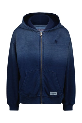 Felpa con cappuccio dip and dye - Blu