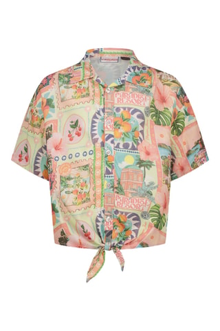 Camicia annodata - Verde