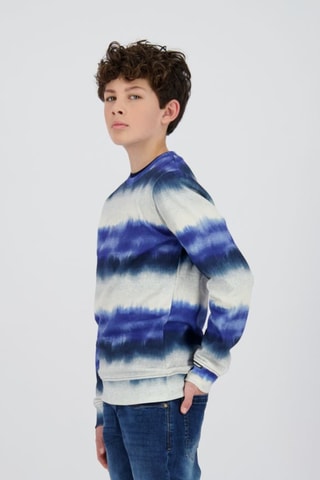 Felpa tie and dye - Blu